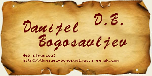 Danijel Bogosavljev vizit kartica